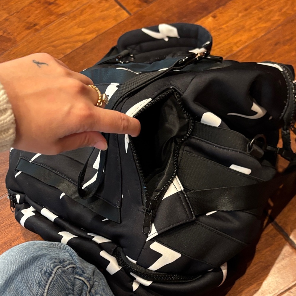 Neoprene Lightning Bolt Diaper Backpack - Picture 6 of 8